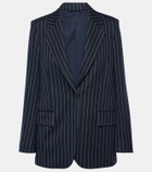 Max Mara Aceri pinstripe jersey blazer