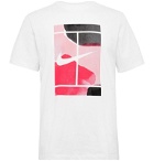 Nike Tennis - NikeCourt Printed Cotton-Jersey T-Shirt - White