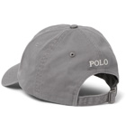 Polo Ralph Lauren - Logo-Embroidered Cotton-Twill Baseball Cap - Gray