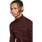 Missoni Red Striped Mock Neck Sweater