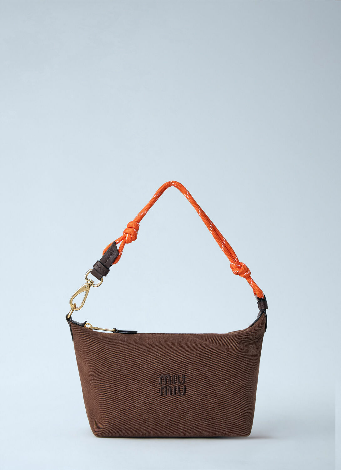 Miu Miu Gabardine Zip Handbag