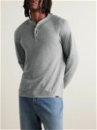 Faherty - Cloud Pima Cotton and Modal-Blend Jersey Henley T-Shirt - Gray