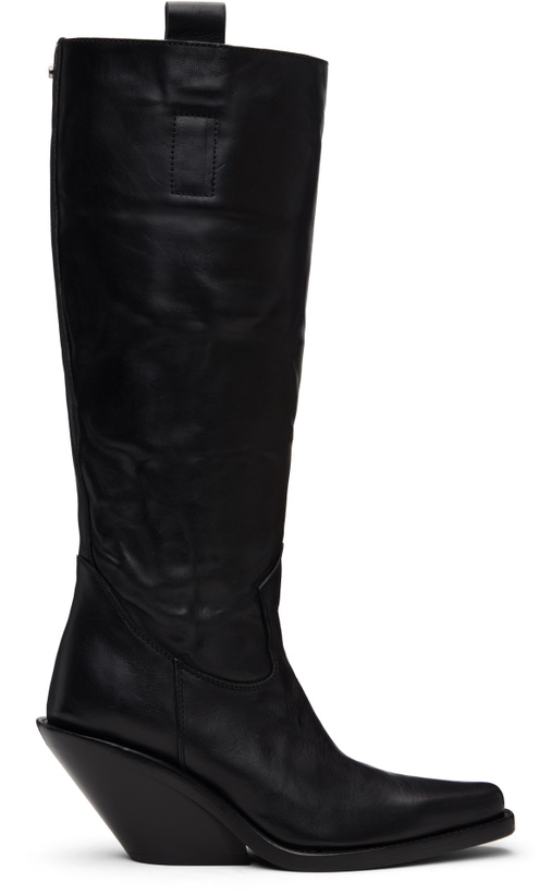 Photo: Ann Demeulemeester Black Lidar Western Boots