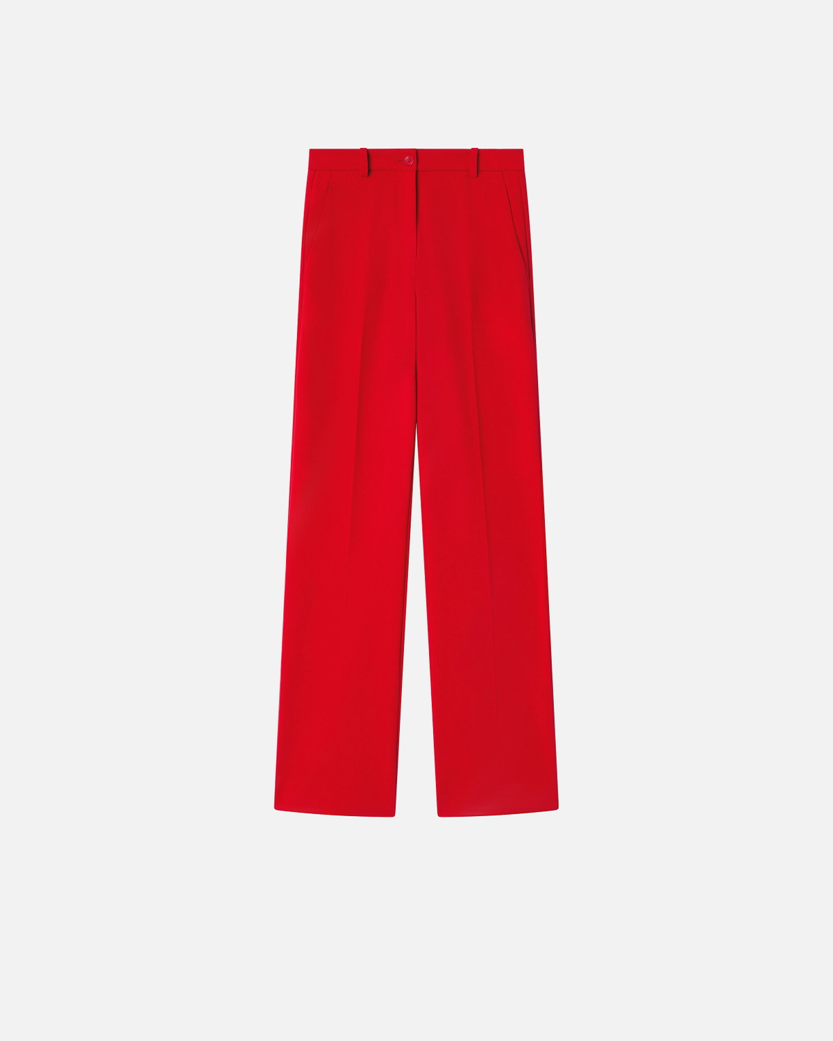 Pinko Dress Trousers Straight Fabric Stitch Tango Red