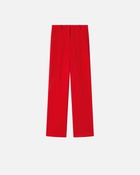Pinko Dress Trousers Straight Fabric Stitch Tango Red