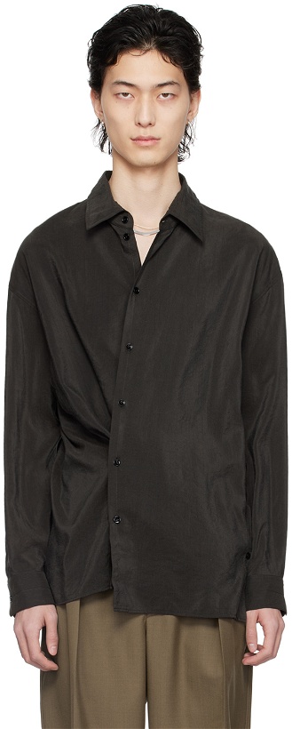 Photo: LEMAIRE Brown Twisted Shirt