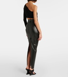 Rick Owens Coated cotton-blend maxi skirt