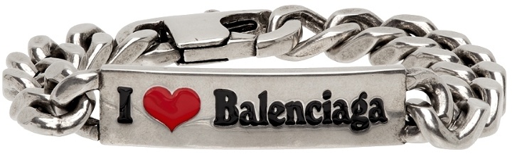 Photo: Balenciaga Silver Plate Gourmette Bracelet