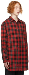 Undercoverism Red Long Check Shirt