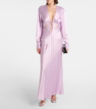 Christopher Esber Triquetra silk satin maxi dress