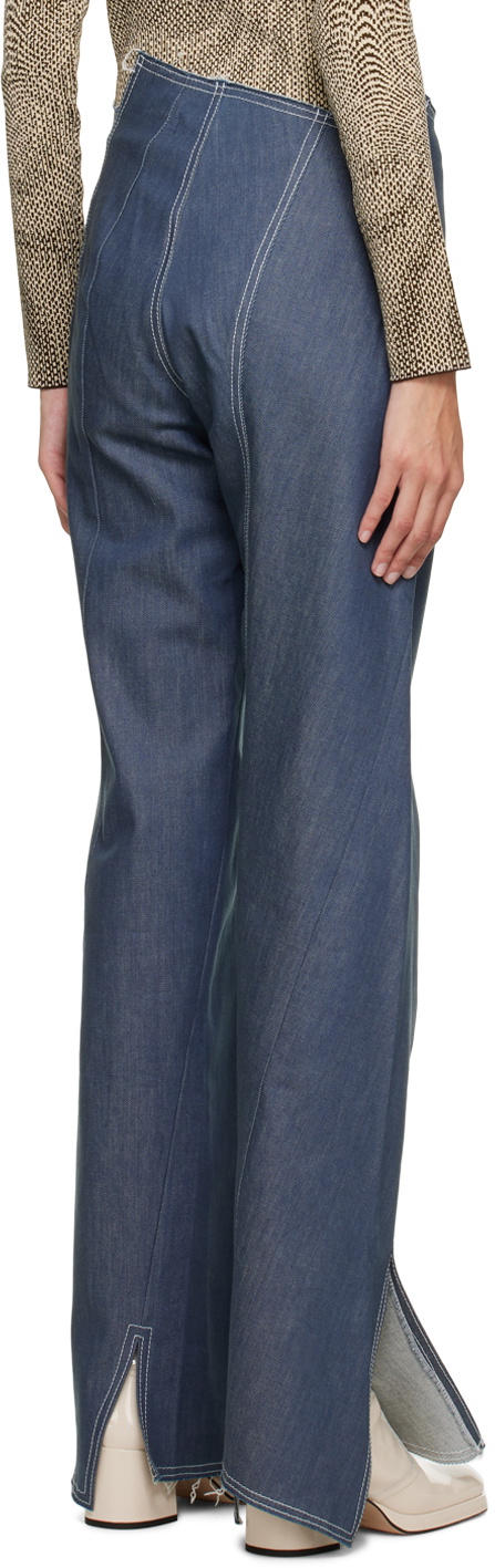 Anne Isabella Blue Asymmetric Jeans
