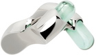 Lorette Colé Duprat Silver & Green Resin Ring