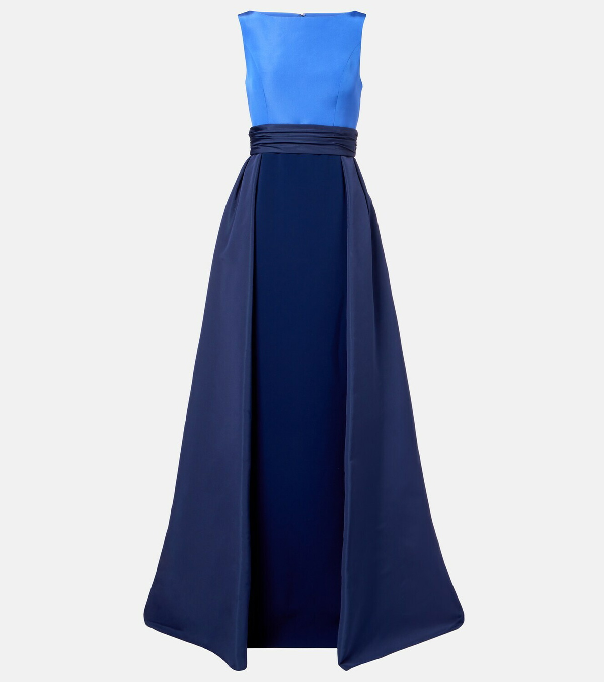 Carolina Herrera Colorblocked silk faille gown