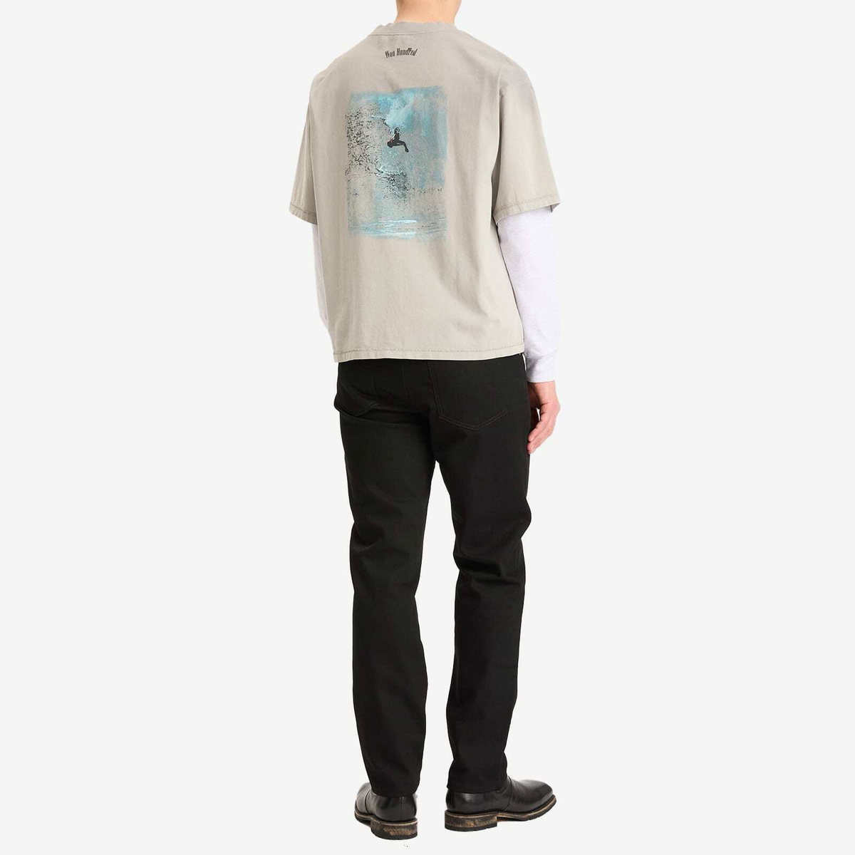 Won Hundred Men's Houston Surf T-Shirt in Mourning Dove