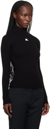 Courrèges Black Patch Turtleneck