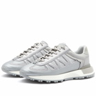 Maison Margiela Men's 50/50 Runner Sneakers in Silver