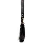 BY FAR Black Patent Rachel Baguette Bag