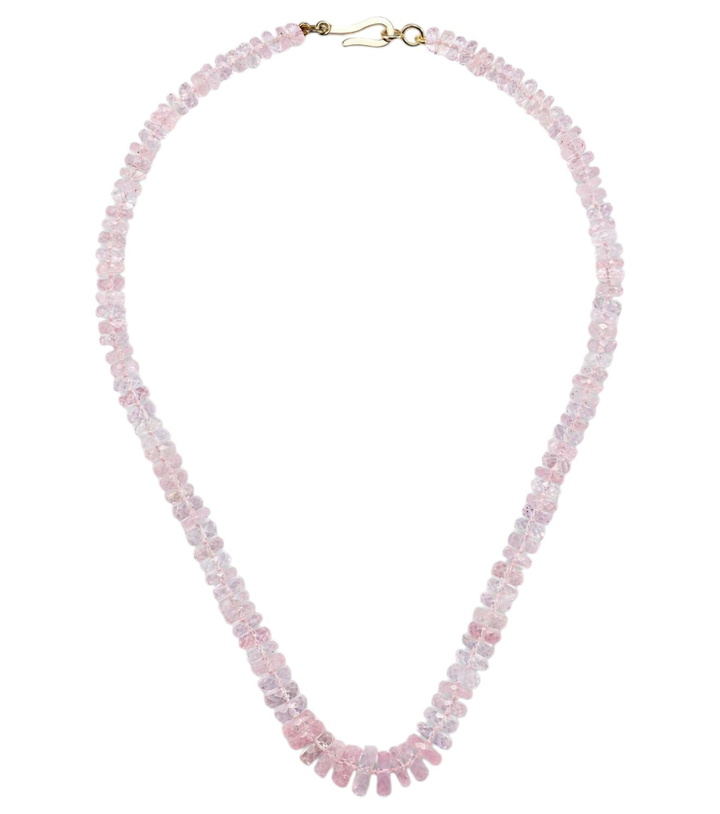Photo: Ileana Makri 18k gold necklace with morganites