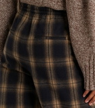 The Attico Checked cotton sweatpants