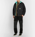 Flagstuff - Reversible Quilted Cotton-Blend and Shell Jacket - Black