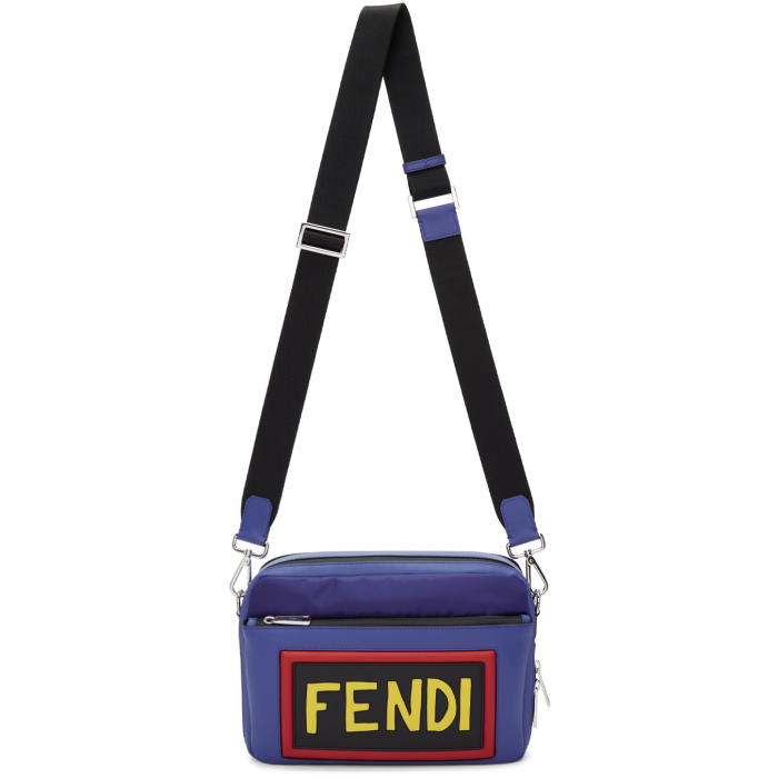 Fendi Diagonal Camera Case - Multicolour leather bag