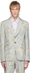 Vivienne Westwood Blue One Button Blazer