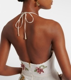 Agua by Agua Bendita Balsa Cordillera floral linen midi dress