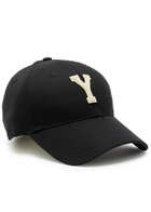 Saint Laurent Appliquéd Cotton cap Black
