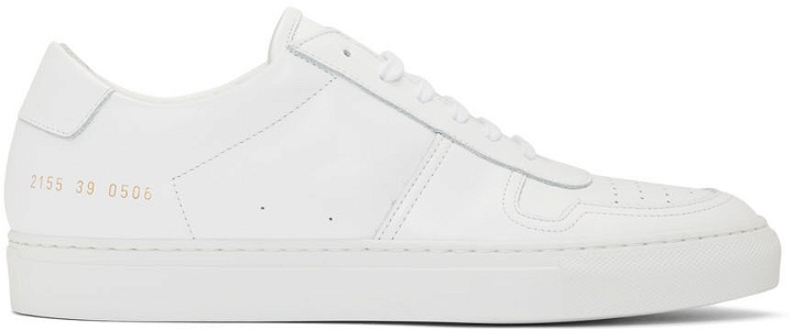 Photo: Common Projects White BBall Low Sneakers