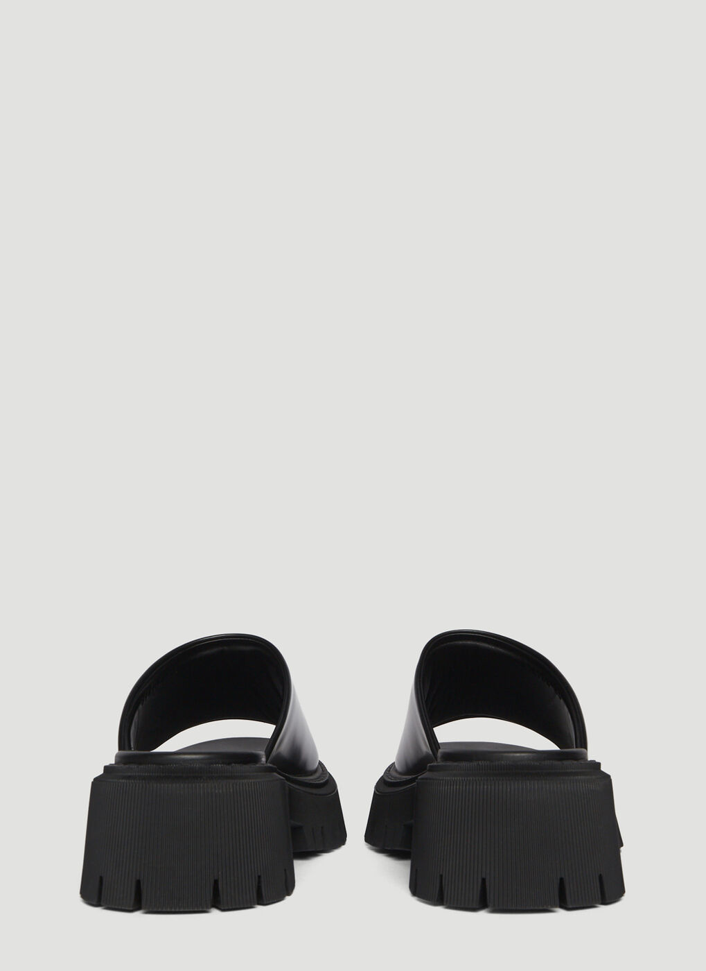 Tractor Backless Sandals in Black Balenciaga Tractor Backless Sandals in Black Balenciaga