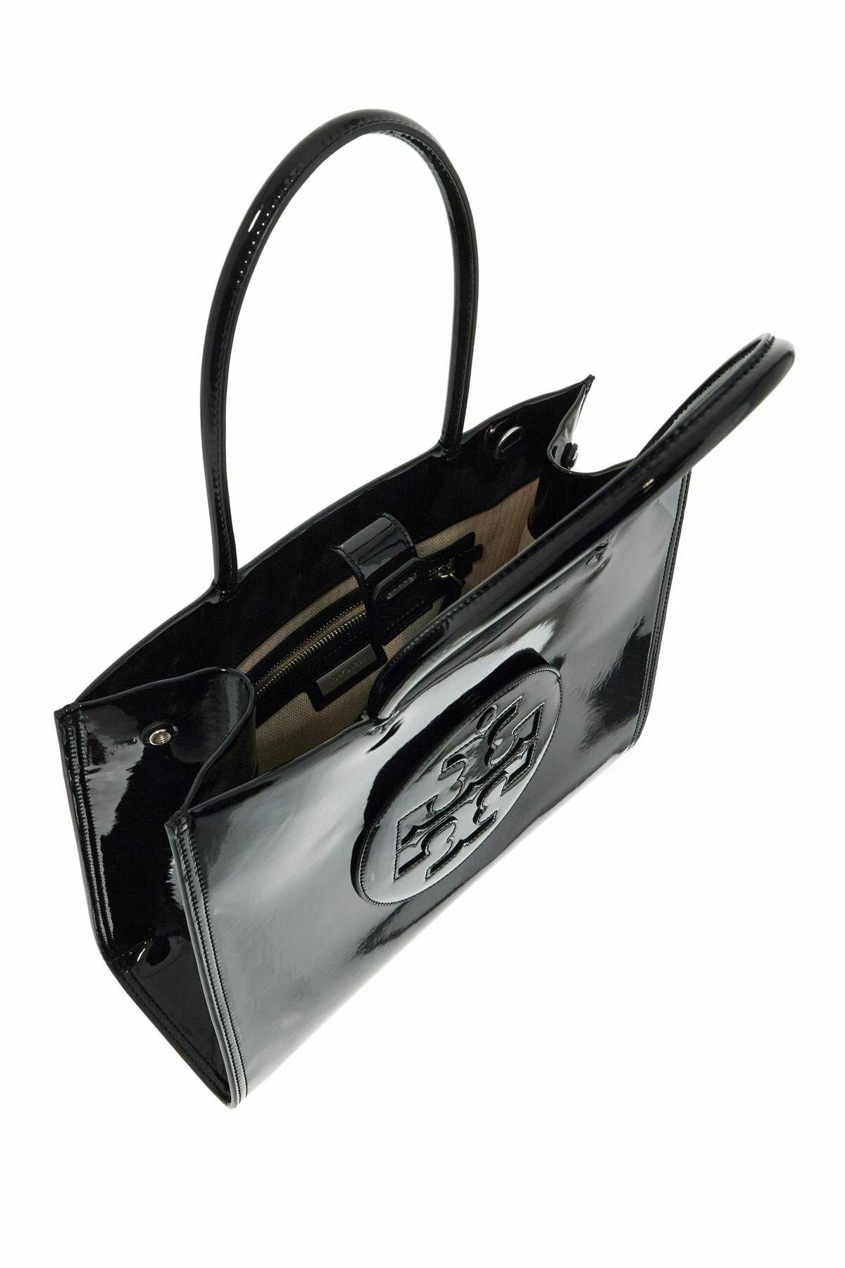 関税負担なし☆Tory Burch Ella Eco-Friendly トートバッグ TORY BURCH ella eco-friendly tote bag made of Black Tory Burch