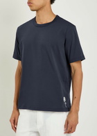 NN07 Jett Printed Cotton T-shirt Navy