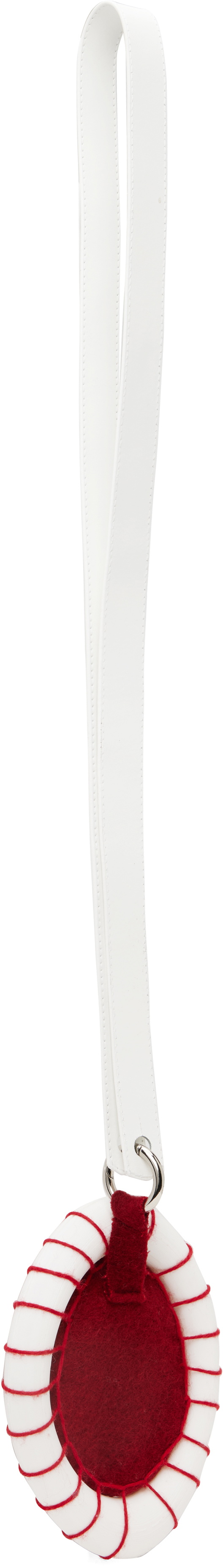 Stanley Raffington White & Red Curve Pouch