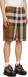Burberry Brown Check Shorts