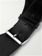 Alexander McQueen - Glossed-Leather Harness Belt - Black