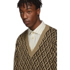 Gucci Black and White G Rhombus Cardigan