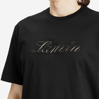 Lanvin Men's Denim Script Logo T-Shirt in Black