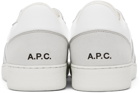 A.P.C. White Plain Sneakers