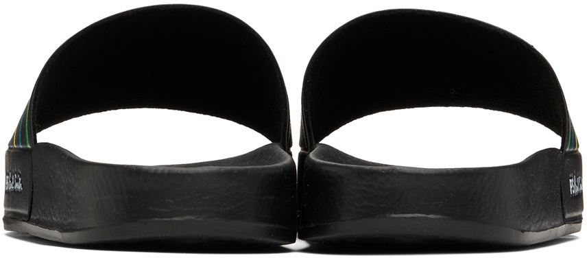 PS by Paul Smith Black Nyro Sports Stripe Slides