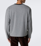 Miu Miu Embroidered logo cotton jersey T-shirt