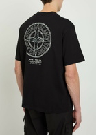Stone Island Logo-print Cotton T-shirt Black
