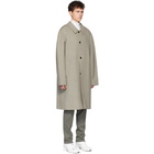 Maison Margiela SSENSE Exclusive Tan Wool Check Coat