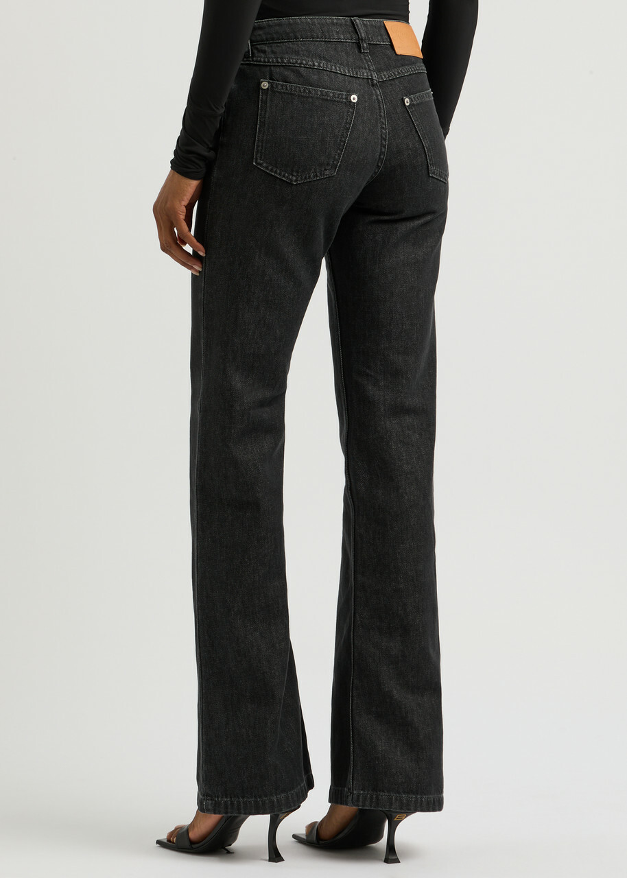 Knwls Alice Flared-leg Jeans Black