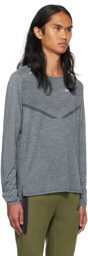 Nike Gray TechKnit Long Sleeve T-Shirt