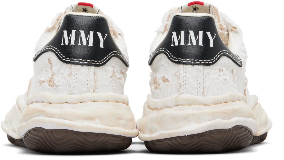 Maison MIHARA YASUHIRO Off-White 'Blakey' OG Sole Ripped Overdye Canvas Sneakers