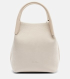 Loro Piana Bale Small leather bucket bag