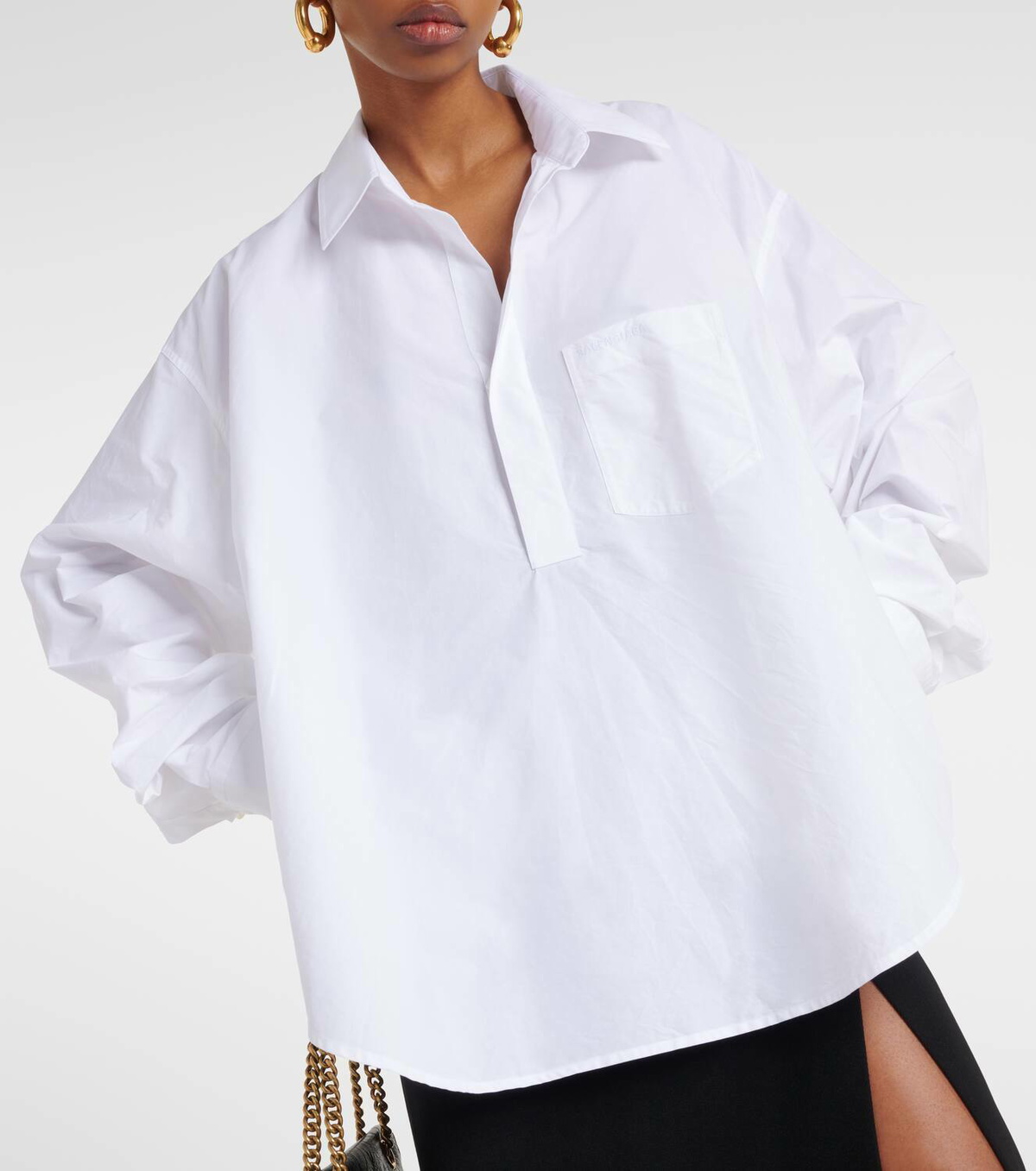 Balenciaga Oversized cotton poplin shirt Balenciaga
