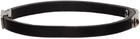 Saint Laurent Black ID Plaque Bracelet