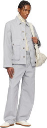 LEMAIRE Gray Boxy Denim Jacket