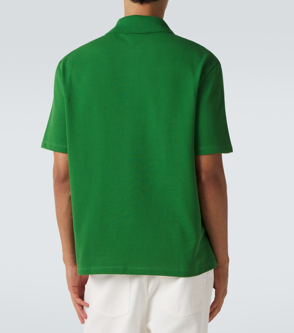 Loewe Logo embroidered cotton polo shirt
